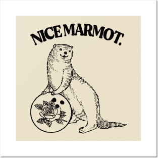 Nice Marmot Posters and Art